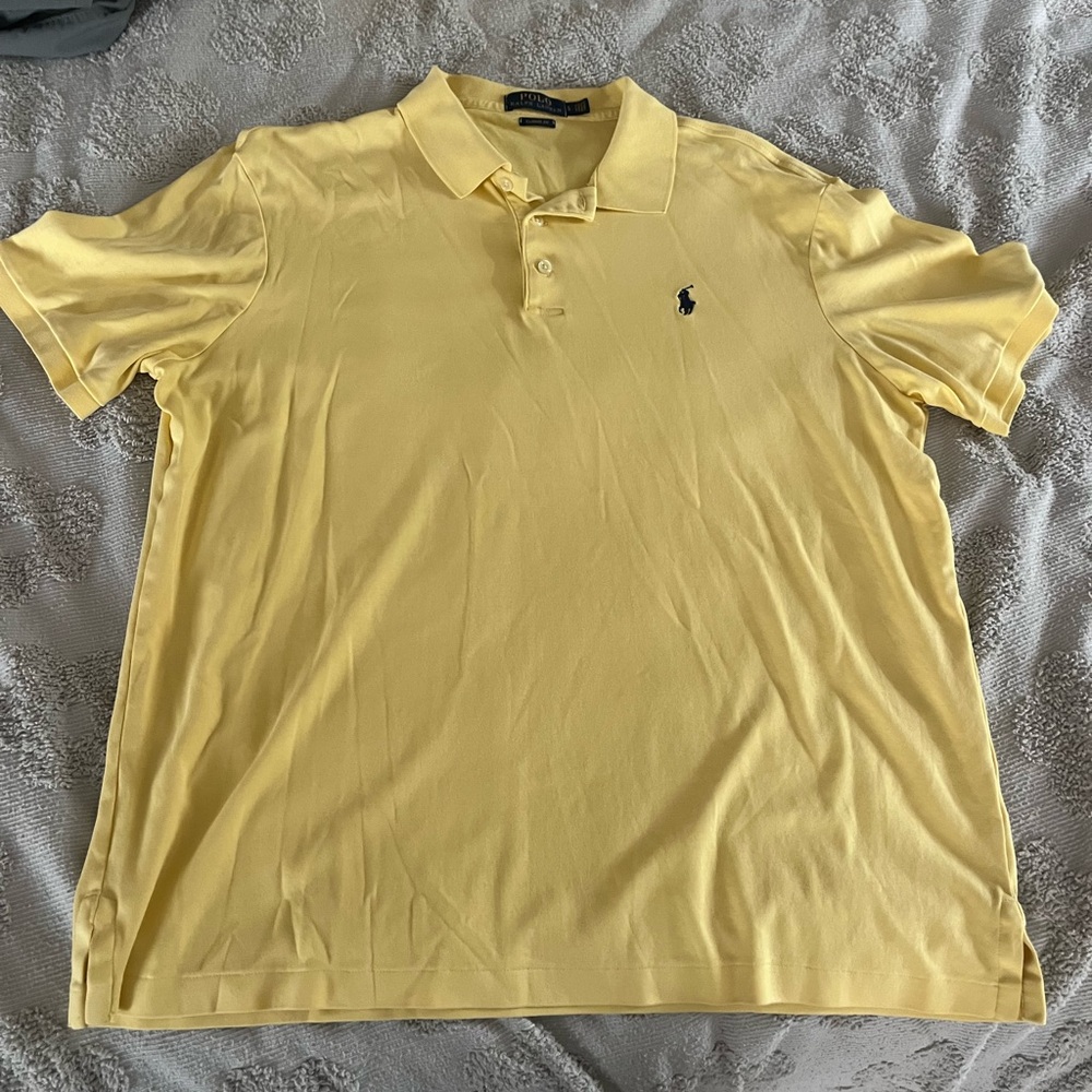 Men's Yellow Polo ralph lauren shirt